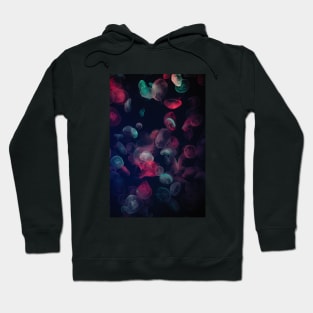 Fluorescent Jellyfish Underwater Photography Hoodie